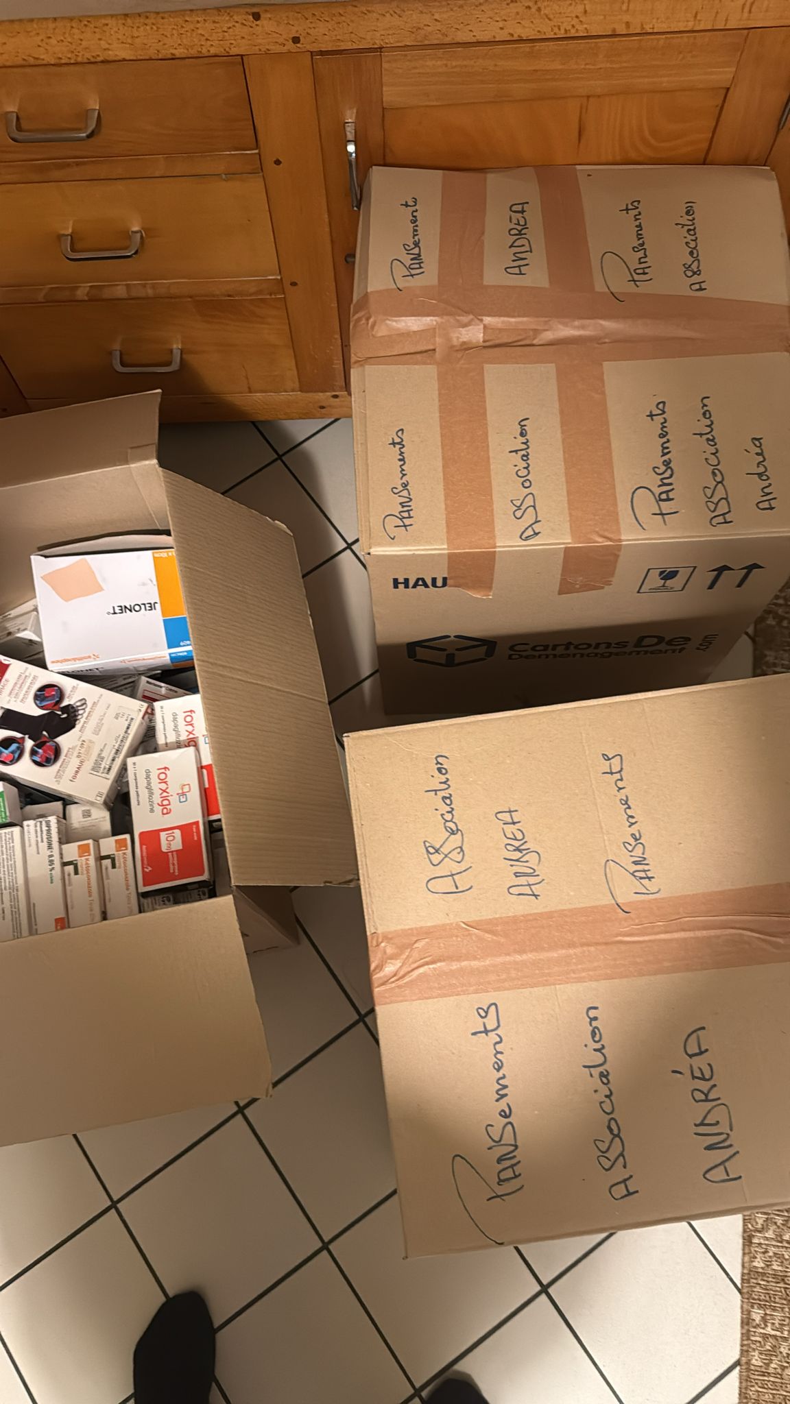 Collecte de matériel